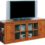 Leick Riley Holliday TV Stand, 62-Inch, Burnished Oak