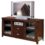 Kathy Ireland Home by Martin Tribeca Loft Cherry 63-Inch Full-Sized Tall Entertainment TV Console with EWAS; 31-Inch Height
