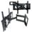 Multiple Perspectives TV Wall Mount Bracket for 22 inch to 60 inch Samsung, Sony, Sharp,TCL 1080P HD 3D TVs with Full Motion 180 Degree Swivel Articulating Arm Black