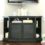 WE Furniture 52″ Wood Corner TV Stand Console, Black