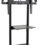 Displays2go TVJT320ND2 Mobile TV Cart with Height Adjustable, 2 Display Shelves and Locking Wheels for 40 to 80-Inch Flat Screen Monitors