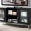 WE Furniture 52″ Avenue Wood TV Console with Metal Legs – Black