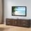 Smart Home Dark Walnut & Black Edition TV Stands (60 Inch, Dark Walnut)