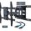 Mounting Dream MD2298 Premium TV Wall Mount Bracket with Full Motion Articulating Arm for most 42-70 Inch LED, LCD and Plasma TV up to VESA 600x400mm and 132 lbs Fits Wood Stud Spacing up to 24 inches